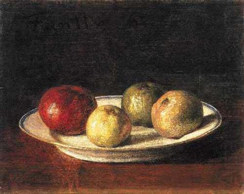 Henri Fantin-Latour A Plate of Apples, china oil painting image